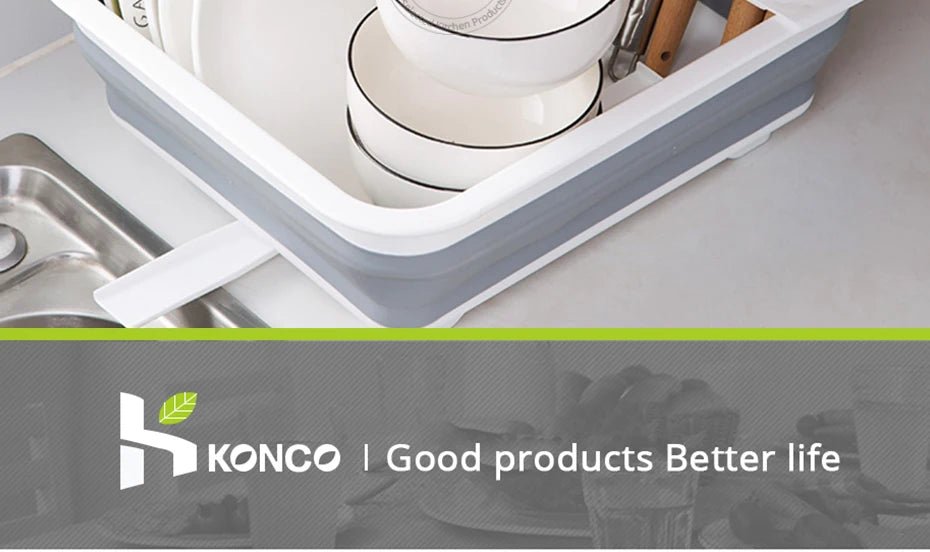 Égouttoir à vaisselle pliable