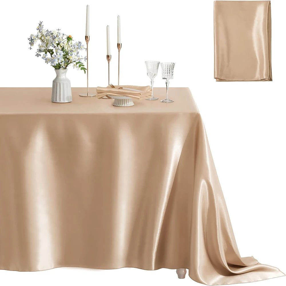 Nappe rectangulaire en Satin pour mariage