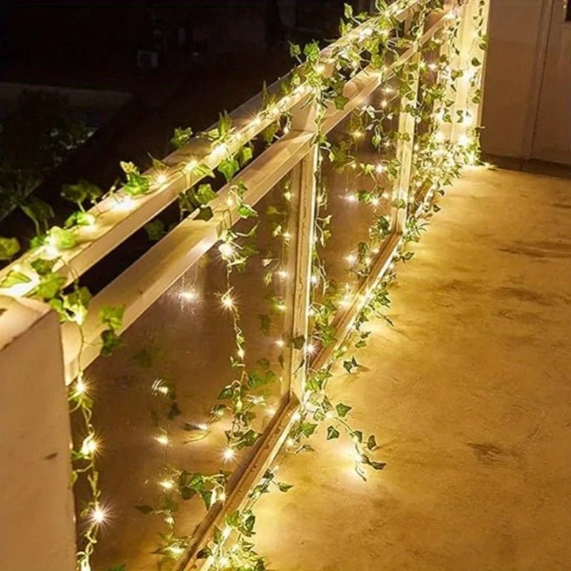 Guirlande solaire de vigne LED lumières de noël solaires
