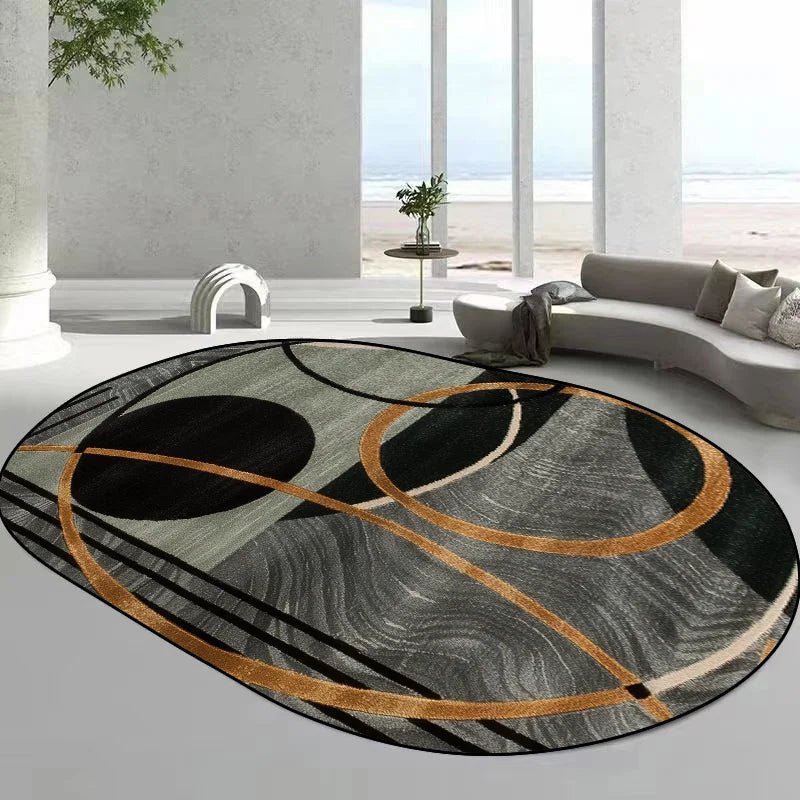 Tapis ovales de style moderne pour salon,