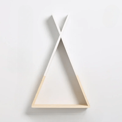 Etagère murale - TriangleWoodenShelf™ - Blanc