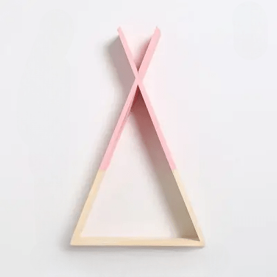 Etagère murale - TriangleWoodenShelf™ - Rose