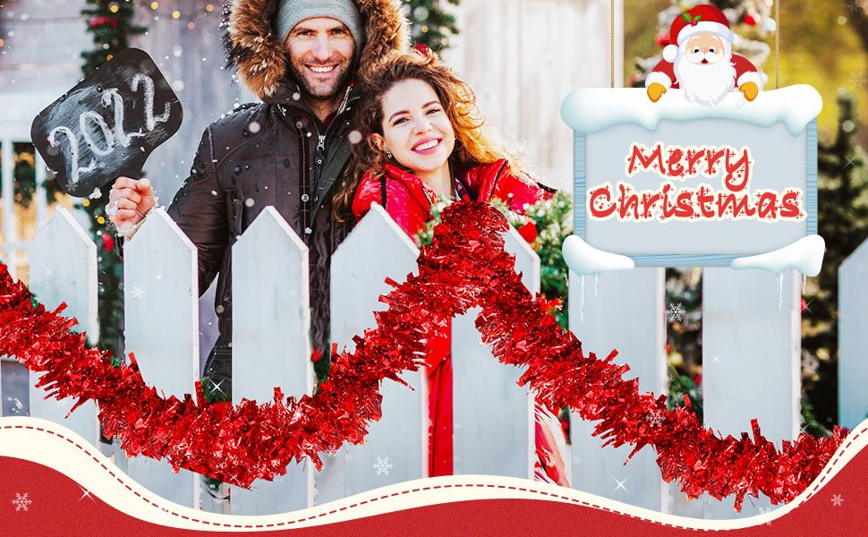 Guirlande de guirlandes dorées de 2M