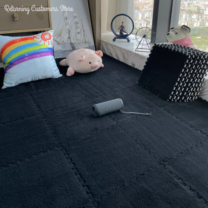 Tapis de jeu en peluche douce pour enfants