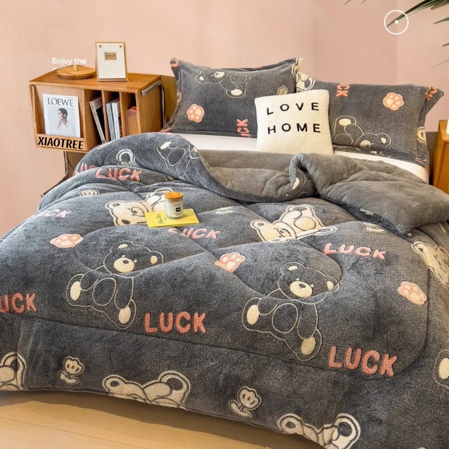 couette couverture épaissie chaude flanelle