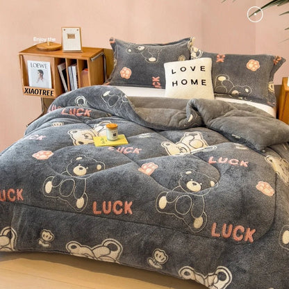 couette couverture épaissie chaude flanelle