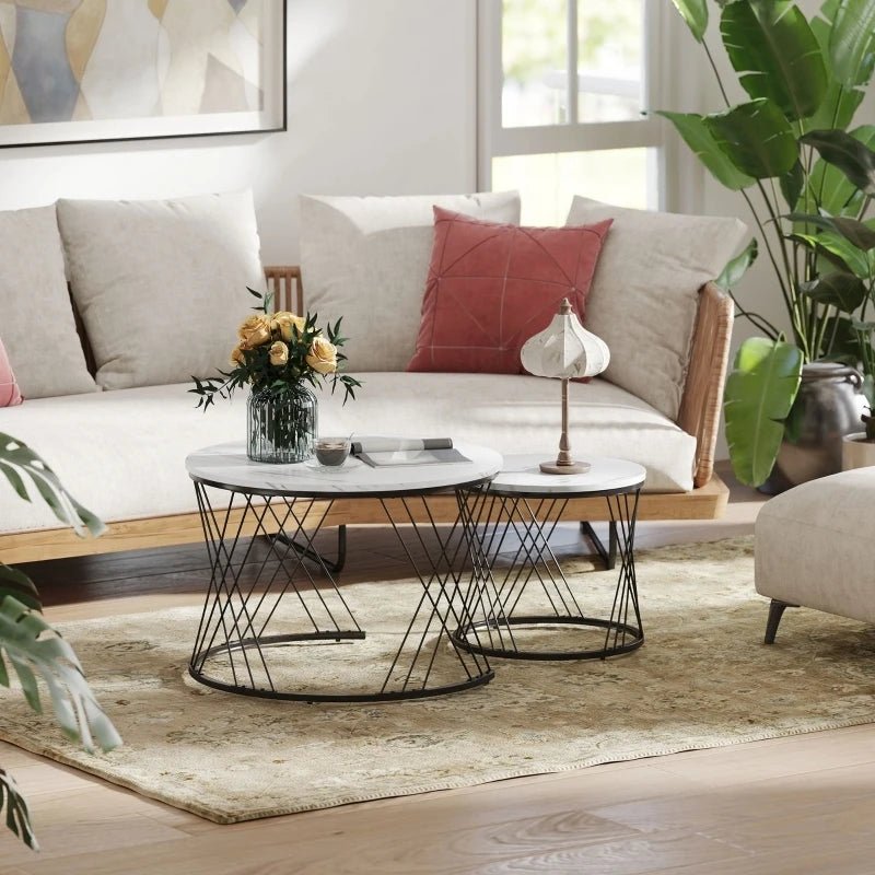 Anajqaqia Lot de 2 tables basses