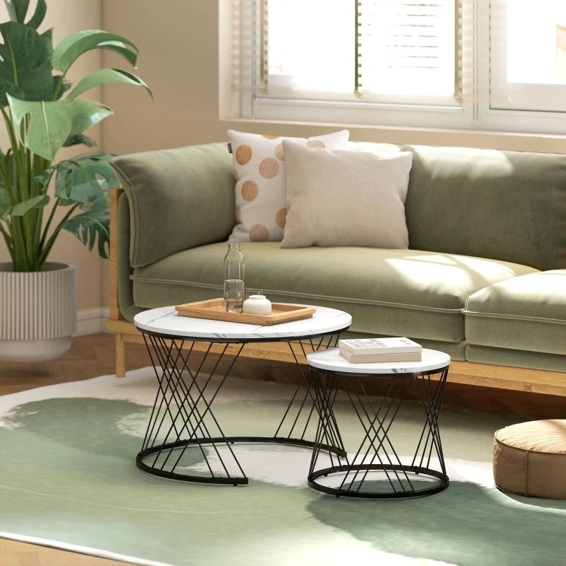 Anajqaqia Lot de 2 tables basses