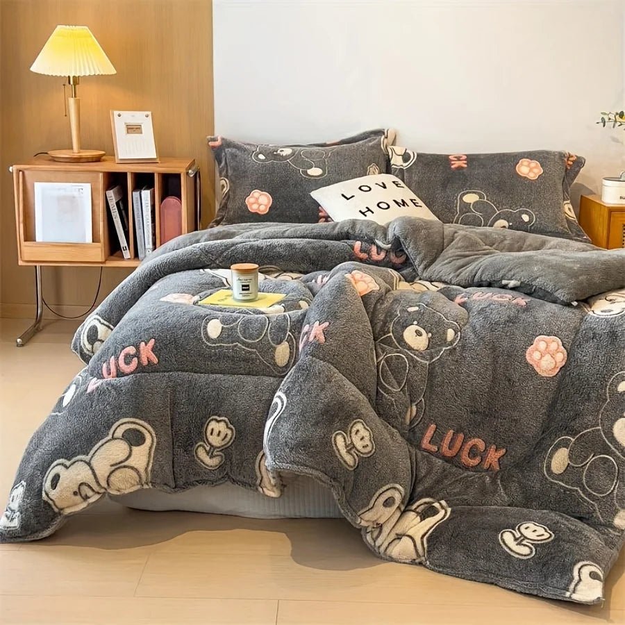 couette couverture épaissie chaude flanelle