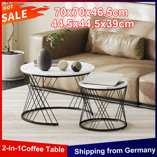 Anajqaqia Lot de 2 tables basses