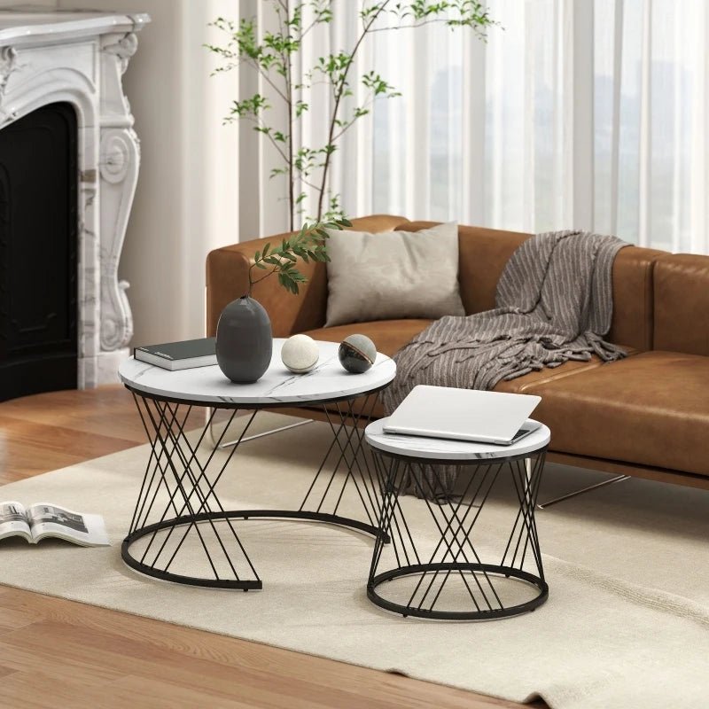 Anajqaqia Lot de 2 tables basses