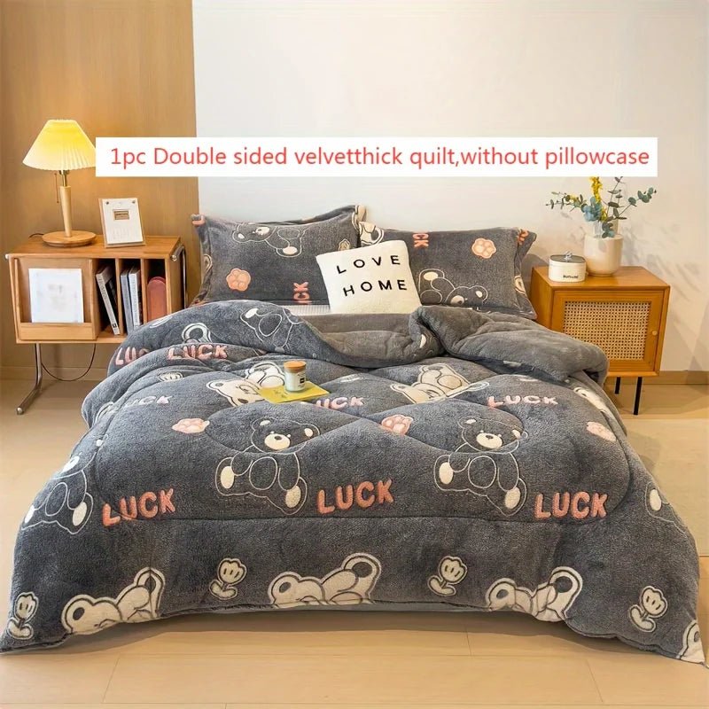 couette couverture épaissie chaude flanelle