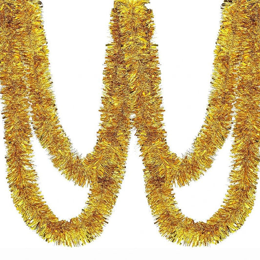 Guirlande de guirlandes dorées 