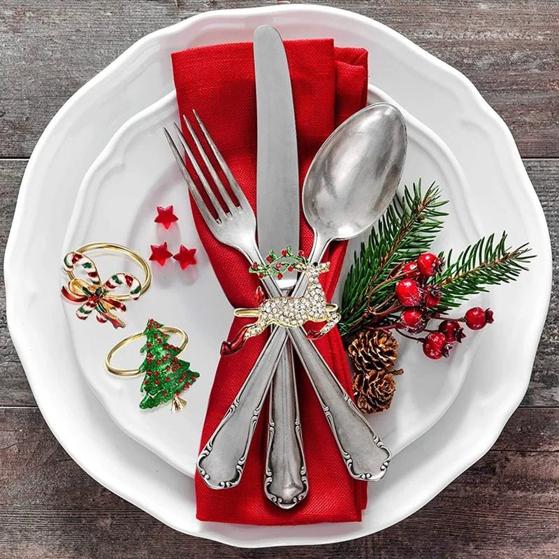 Ronds de Serviette de Noël, Porte-Serviette,
