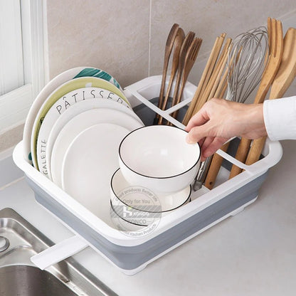 Égouttoir à vaisselle pliable