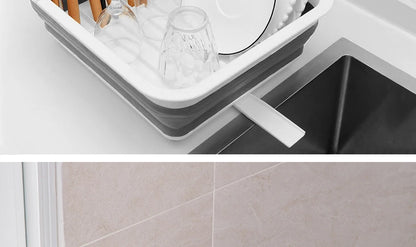 Égouttoir à vaisselle pliable