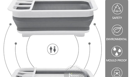 Égouttoir à vaisselle pliable