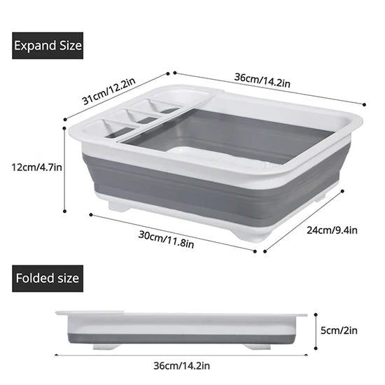 Égouttoir à vaisselle pliable