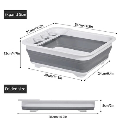 Égouttoir à vaisselle pliable