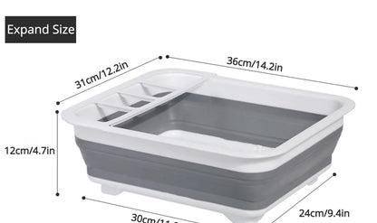 Égouttoir à vaisselle pliable