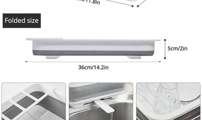 Égouttoir à vaisselle pliable