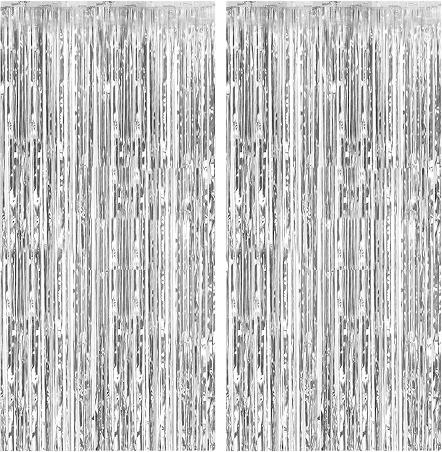 Rideau à franges en feuille d'aluminium