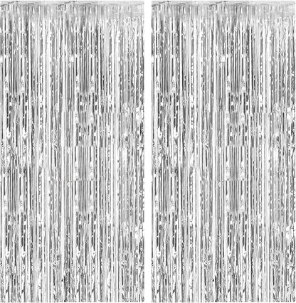 Rideau à franges en feuille d'aluminium