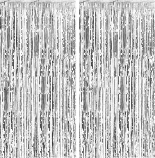 Rideau à franges en feuille d'aluminium