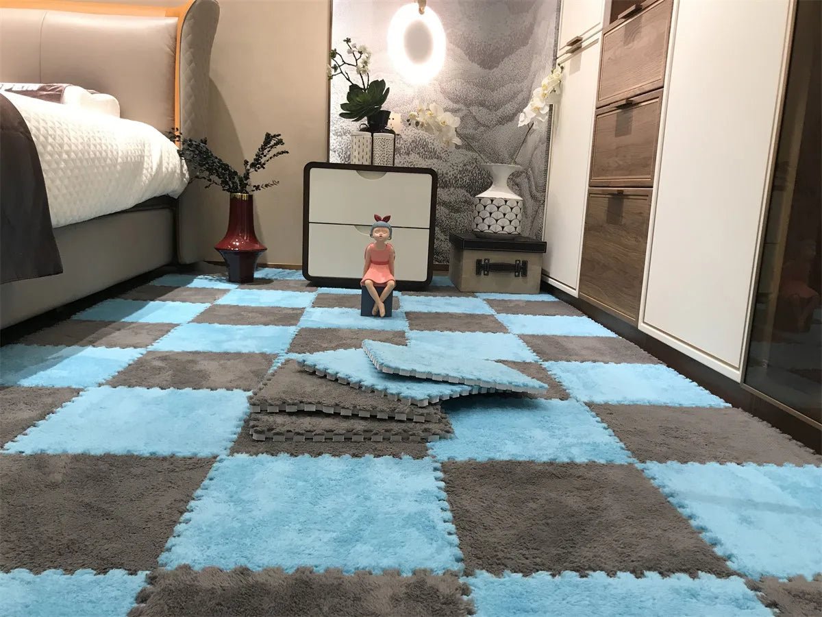 Polymère de jeu en peluche douce pour enfants, tapis de puzzle en mousse brûleur, jouets pour bébé, garder au chaud dans la chambre.