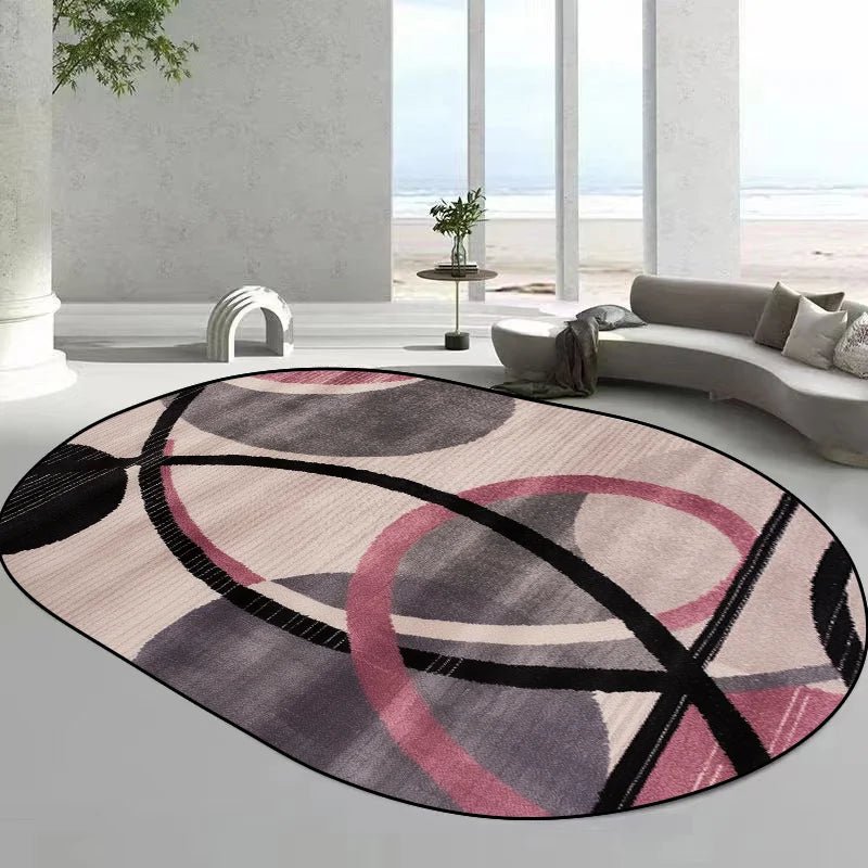 Tapis ovales de style moderne pour salon,