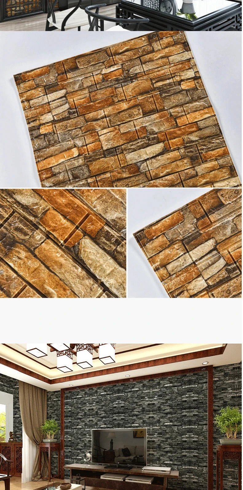 Papier peint auto-adhésif 3D