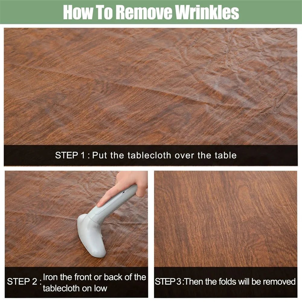 Nappe de Table Ronde Imperméable en Vinyle Olanly