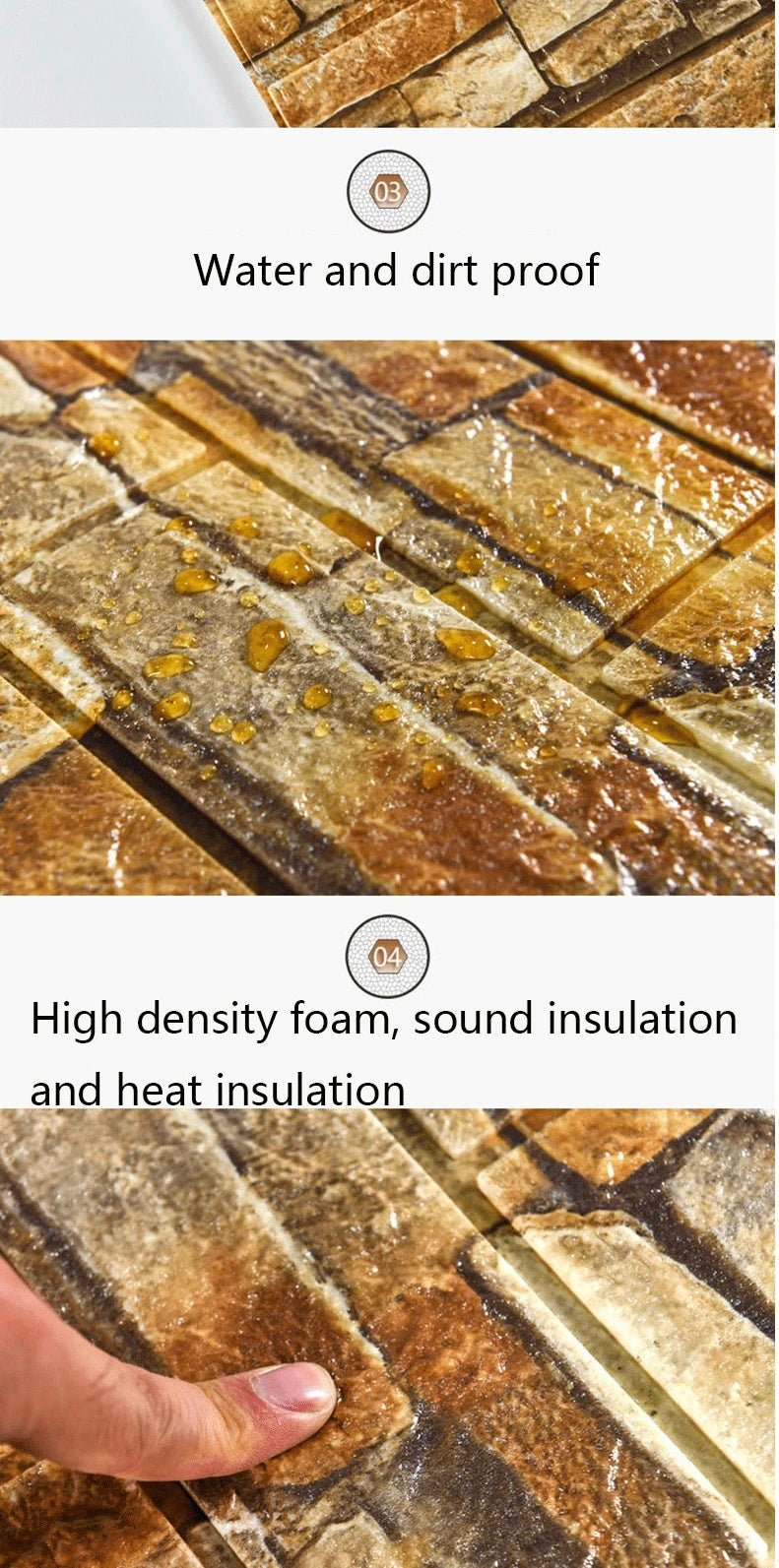 Papier peint auto-adhésif 3D