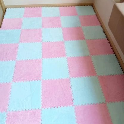 Polymère de jeu en peluche douce pour enfants, tapis de puzzle en mousse brûleur, jouets pour bébé, garder au chaud dans la chambre.