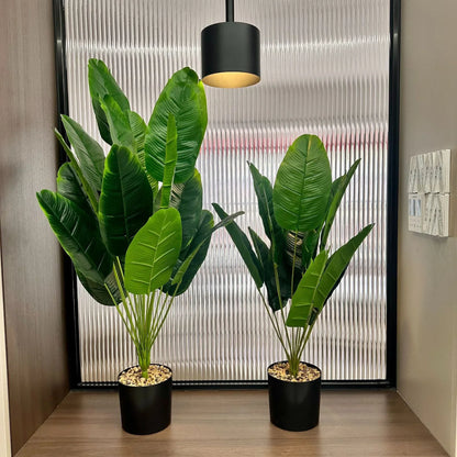 18 feuilles plantes artificielles grand palmier Tropical