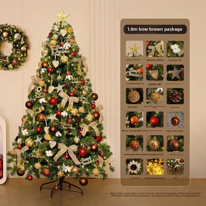 Grand arbre de noël, décoration haut de gamme pour la maison | Premium