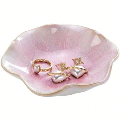 Plateau de rangement en céramique Lotus