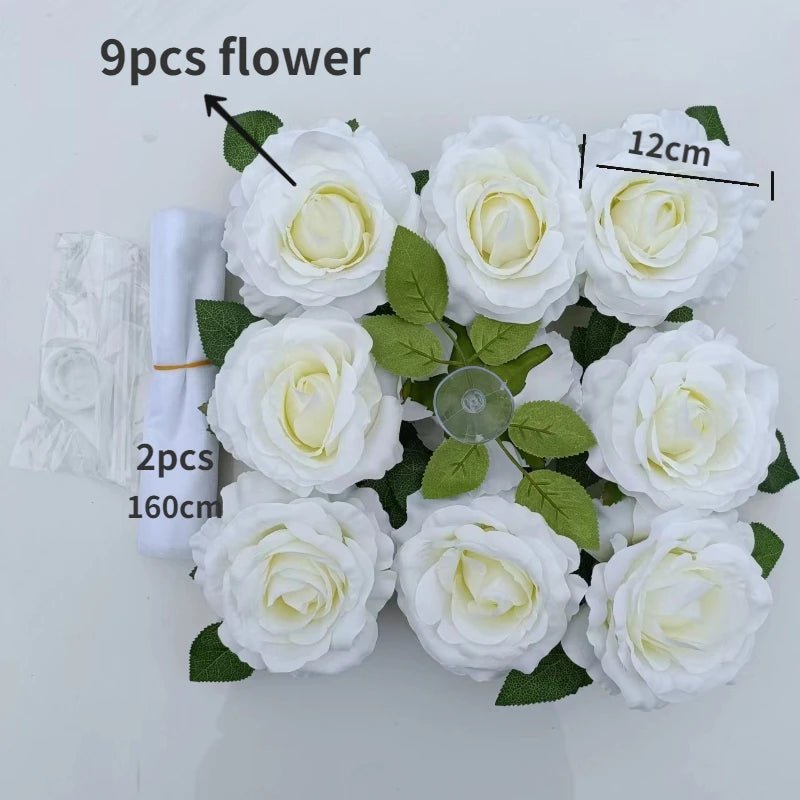 Roses Blanches Artificielles pour Décoration Voiture Mariage | Élégante