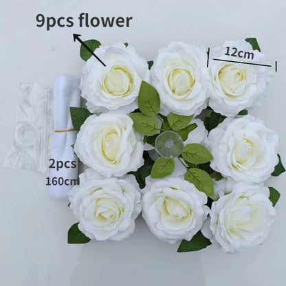 Roses Blanches Artificielles pour Décoration Voiture Mariage | Élégante