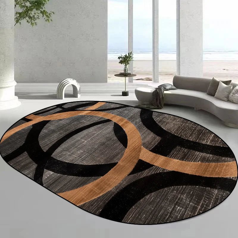 Tapis ovales de style moderne pour salon,