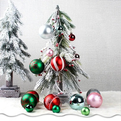 Boule de noël 3/6CM, 44 pièces, ornements de décoration d'arbre de noël