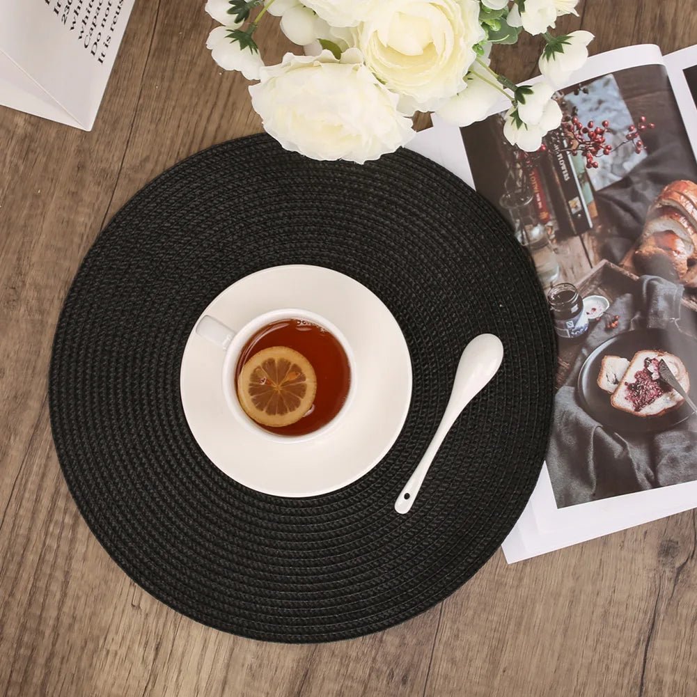 Ensemble de 6 sets de table ronds tressés