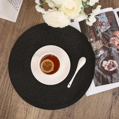 Ensemble de 6 sets de table ronds tressés