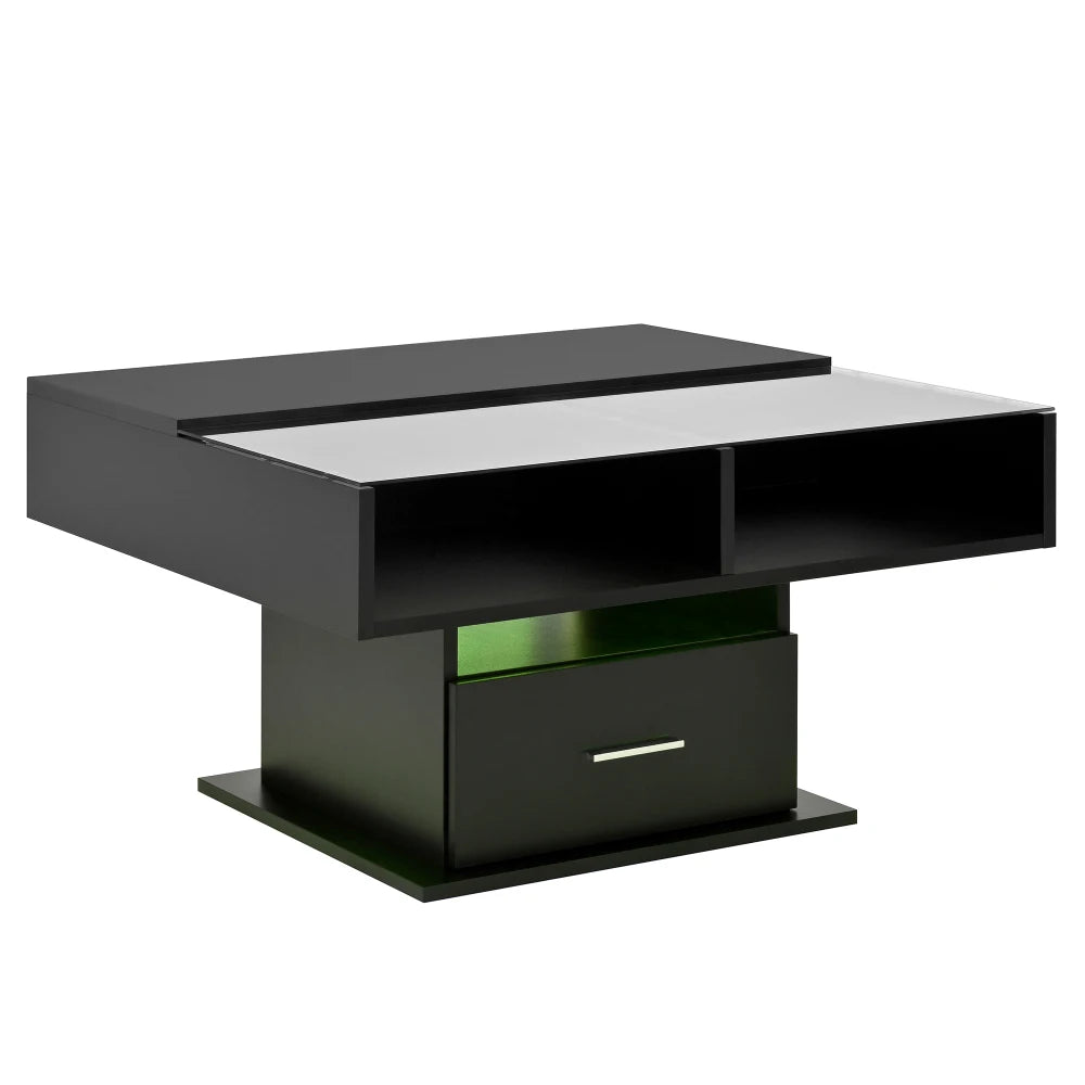 Table basse multifonctionnelle avec éclairage LED
