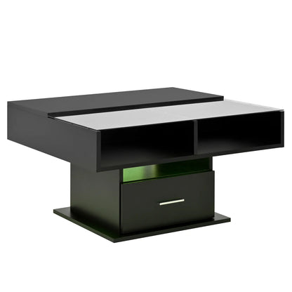 Table basse multifonctionnelle avec éclairage LED