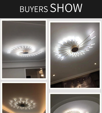 LED lustre design plafonnier | Nordique