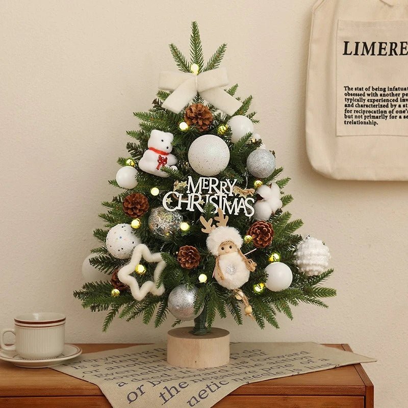 Mini ensemble d'arbre de noël | Festif Bureau