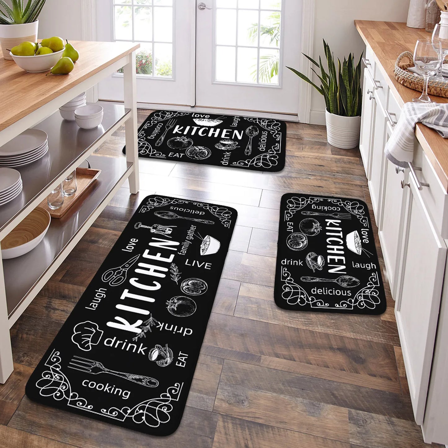 Tapis de cuisine  lavable, antidérapant