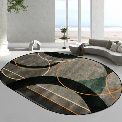Tapis ovales de style moderne pour salon,