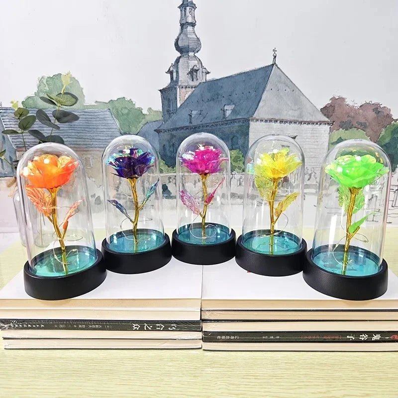 Roses artificielles,  Éternelle LED Lumineuse | Romantique